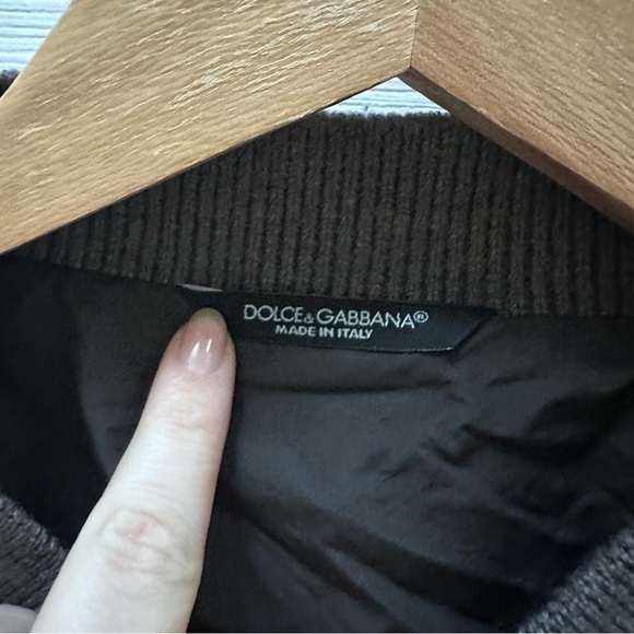 Dolce & Gabbana gray brown wool bomber jacket 54 - Picture 2 of 11